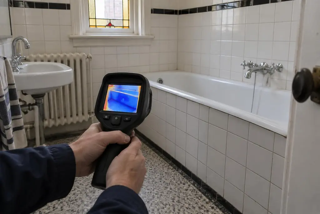 Lekdetectie Ankeveen – onderzoek in een badkamer van een oudere woning