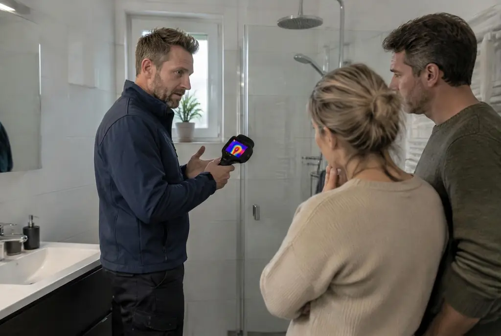 Lekdetectie Ankeveen – specialist legt bevindingen uit aan bewoner